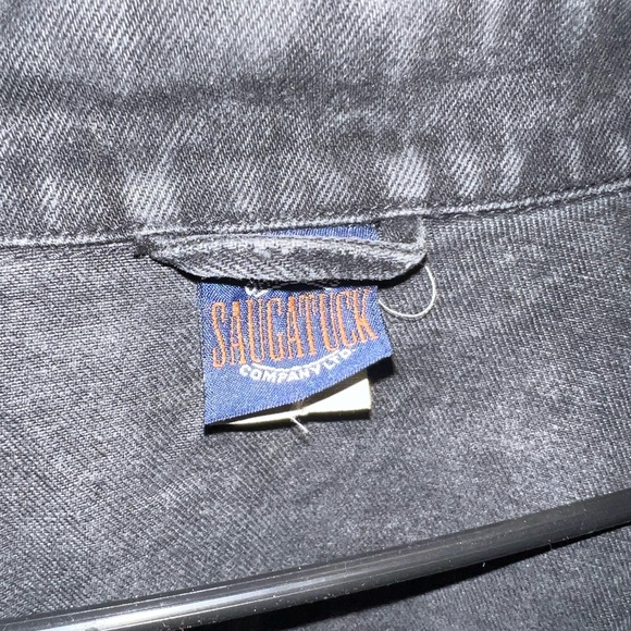 Vintage Black Denim Saugatuck Jacket Size XL - Picture 2 of 5